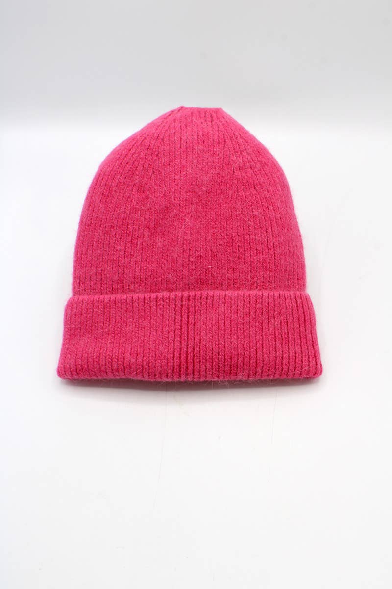 Hologramme Paris - Wholesale Beanie - Women's - Classic Plain Lined Angora Beanie9