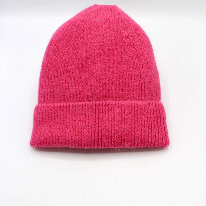 Hologramme Paris - Wholesale Beanie - Women's - Classic Plain Lined Angora Beanie10