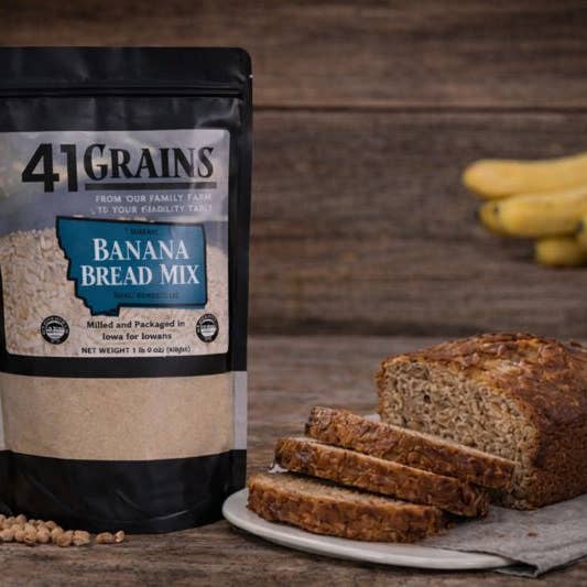 Bananbrödsmix – Gårdsodlad godhet i ett saftigt, proteinrikt bananbröd för wholesale av 41 Grains