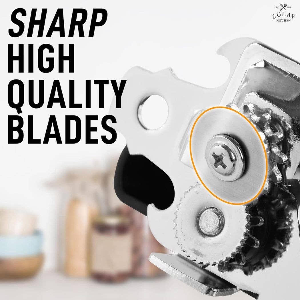 Zulay Kitchen - Wholesale Can Opener - Can Opener Stainless Steel Blade - Hangable & Shelf Ready5