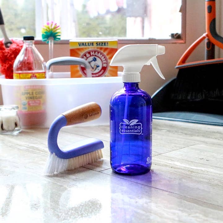 Cleaning Essentials - Vente Vaporisateurs - Bouteille vaporisateur en verre bleu 16 oz6