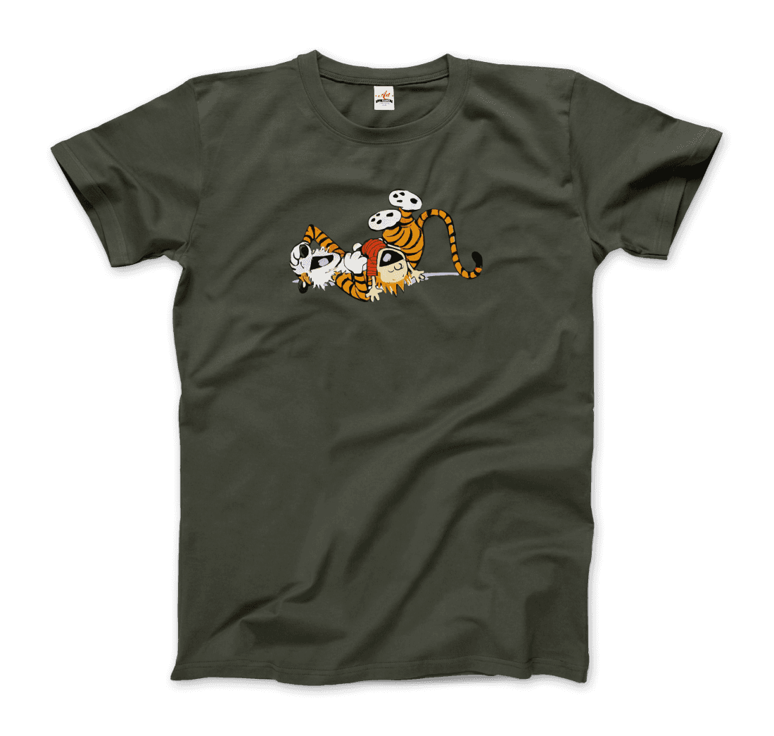 Art-O-Rama Shop - Wholesale Screen Printed T-Shirt - Unisex - Calvin and Hobbes Laughing on the Floor T-Shirt4