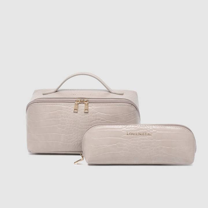 Mary Jayne Cosmetic Bag Set - Croc Putty and other Purchase Wholesale crocchette gatto automatico. Free Returns & Net 60 Terms on Faire trending on Faire.