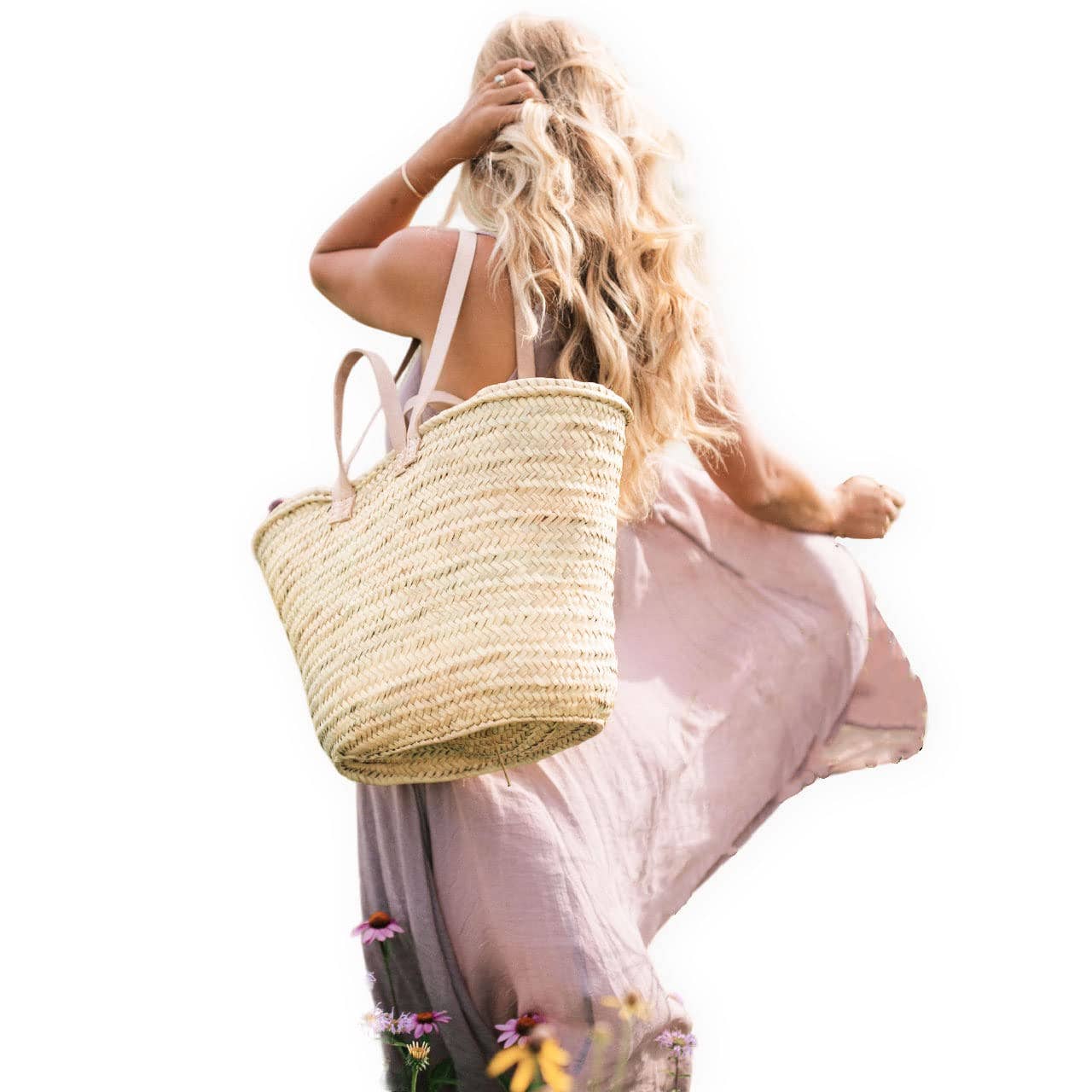 DarKech – wholesale Beach bag – French Basket Tote Bag with Double Handles, shopping baskets6