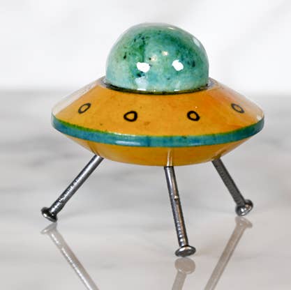 U.F.O. de mármol de 7,6 cm para venta al por mayor de SS handcrafted Art