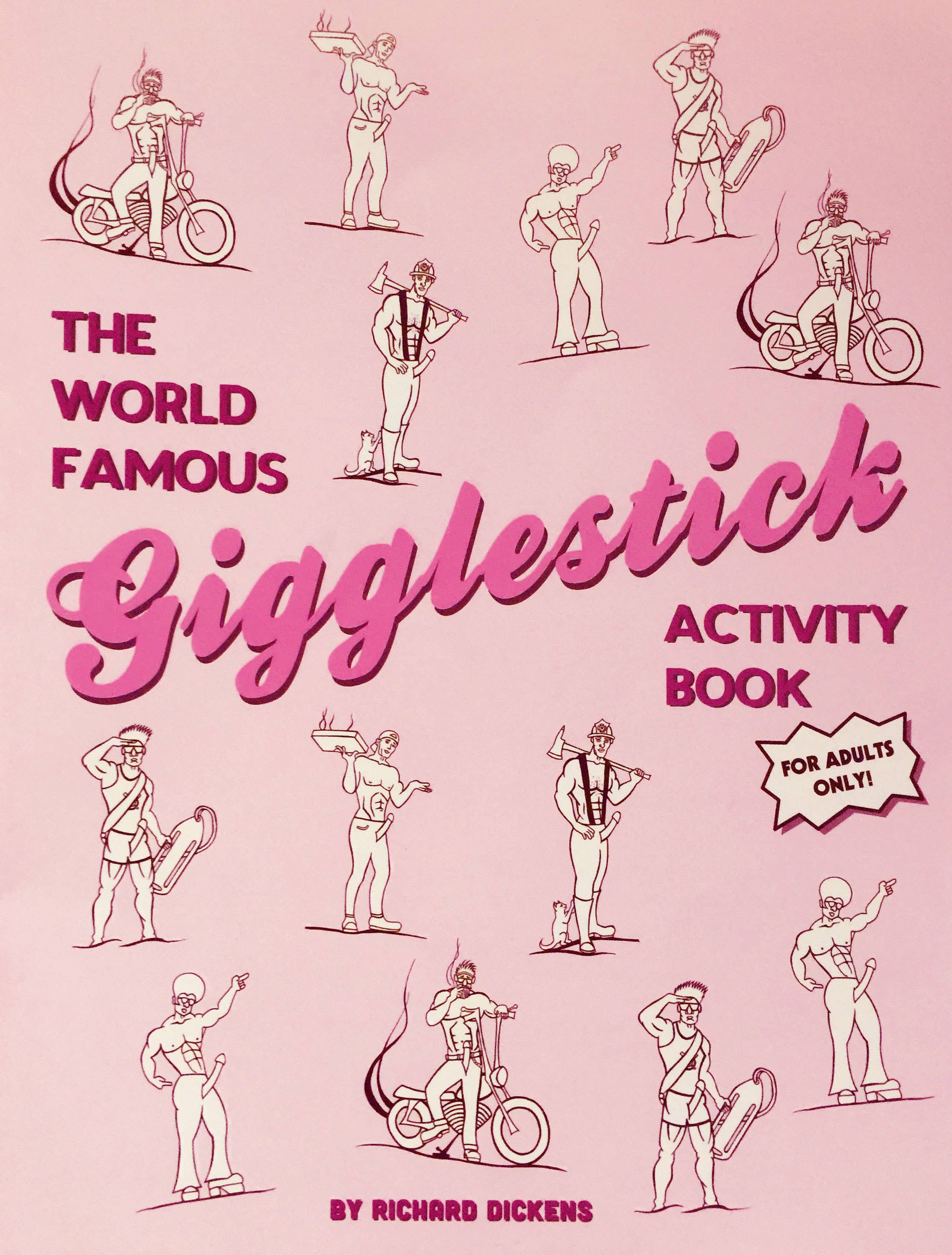 Pink White World Famous Giggle Stick Activity Book, WFG-001 for wholesale on Faire0