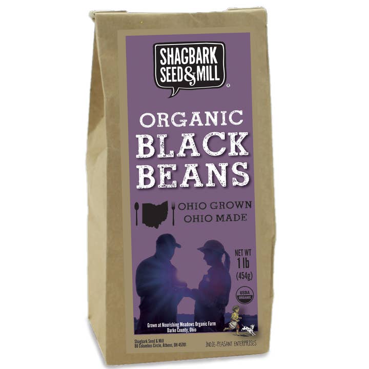 Organic Black Beans (Case of 6) for wholesale by Shagbark Seed & Mill