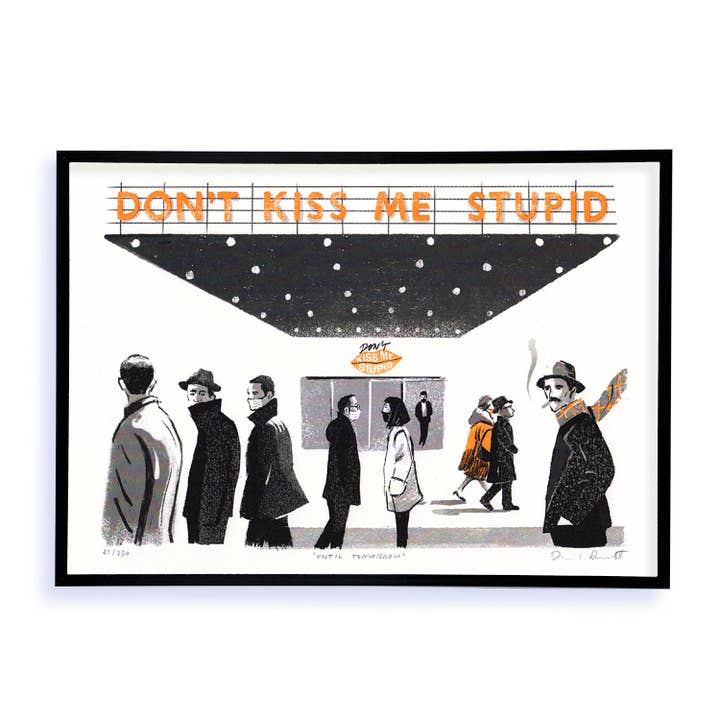 Don't Kiss Me Stupid Cinema Maschere Coppia per la vendita all'ingrosso da parte di Haskett Prints