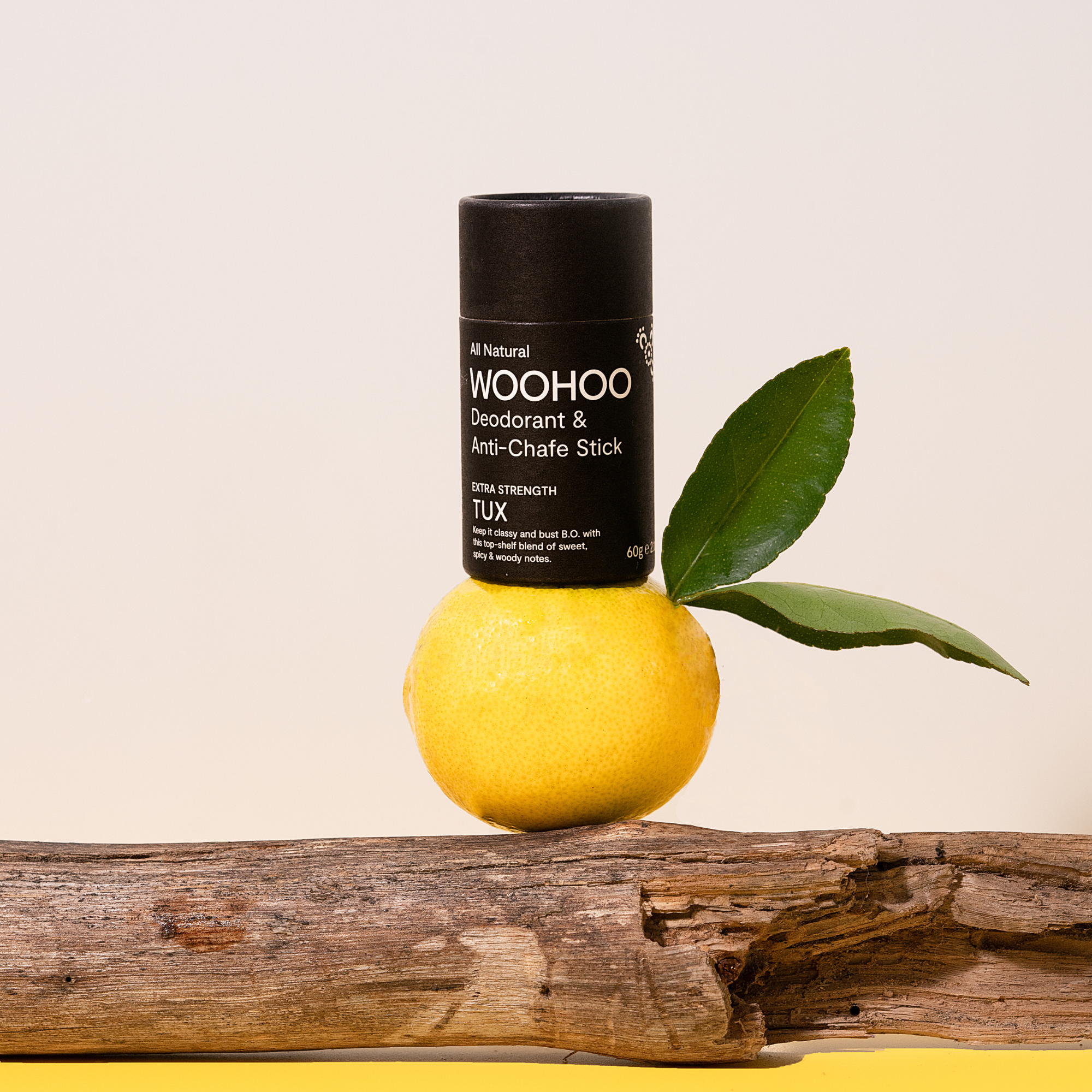 Woohoo Body - Wholesale Deodorant - Unisex - Woohoo Natural Deodorant & Anti-Chafe Stick (Tux) 60g - NEW FORMULA1