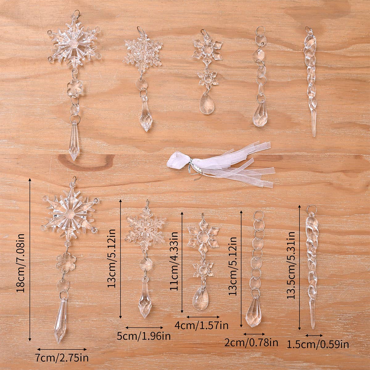 NINEXIS - Wholesale Ornament - CWMM10168_CHRISTMAS ACRYLIC ICICLE SNOWFLAKE ORNAMENTS3