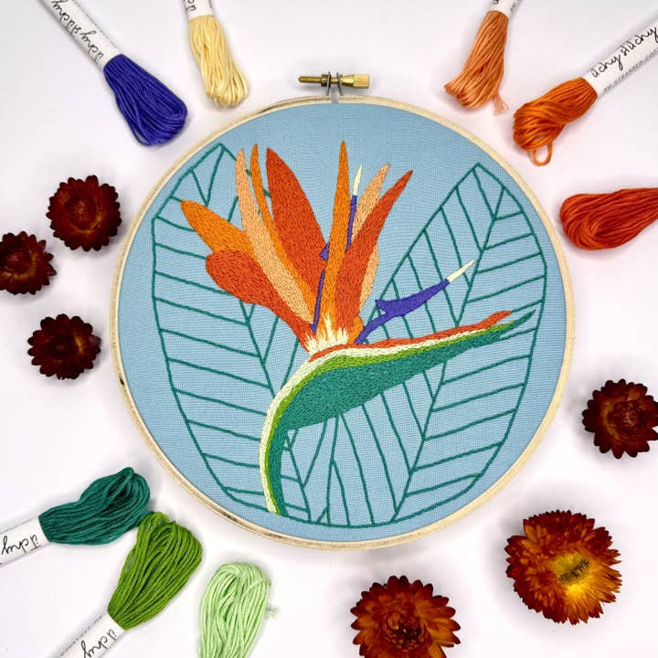 Bird of Paradise Embroidery Kit for wholesale by Craft Make Do