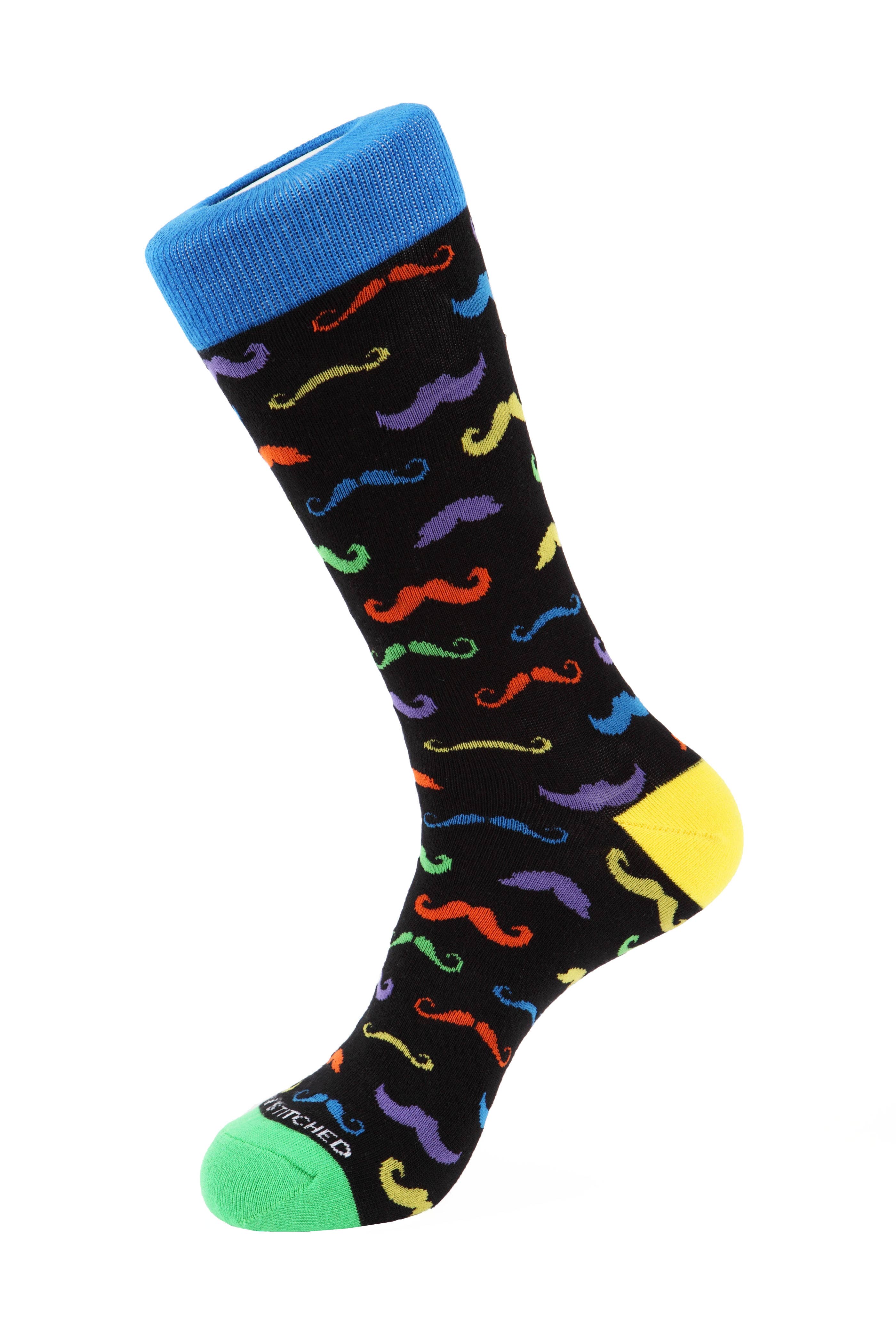 Unsimply Stitched – wholesale Socks – Men's – Mustache Socks0