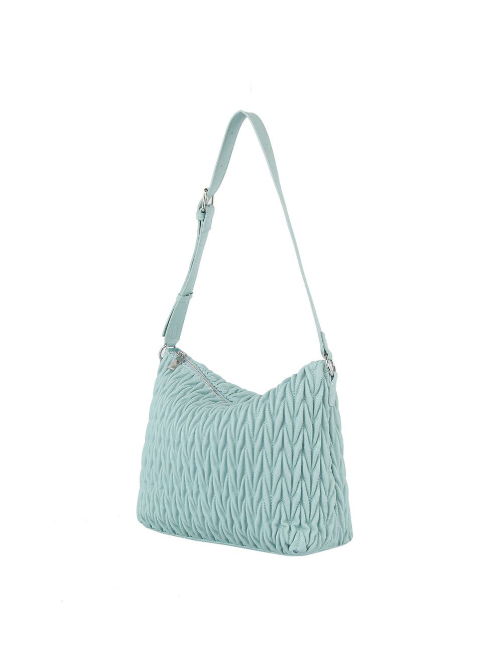 Handbag Factory Corp - Wholesale Shoulder Bag - Women's - Woven detail leather hobos shoudler bag7