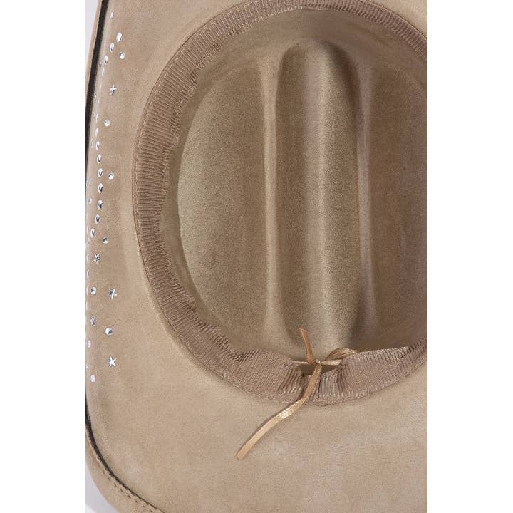 Anarchy Street - Wholesale Fedora - Women's - Western Star Band Studded Cowboy Hat