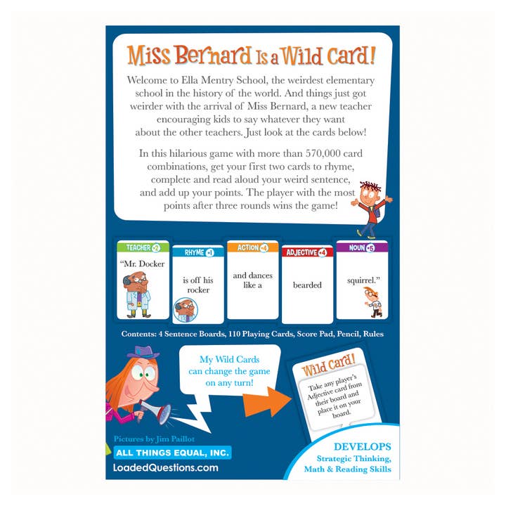 All Things Equal - A Miami Beach Game Company Since 1997 - Wholesale Card Game - Miss Bernard Is a Wild Card - The My Weird School Game1