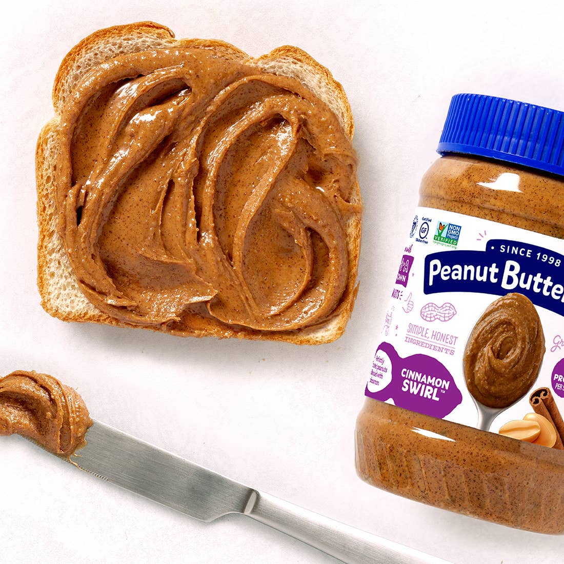 Peanut Butter & Co. - Wholesale Nut Butter - 16 oz Peanut Butter & Co. Cinnamon Swirl4