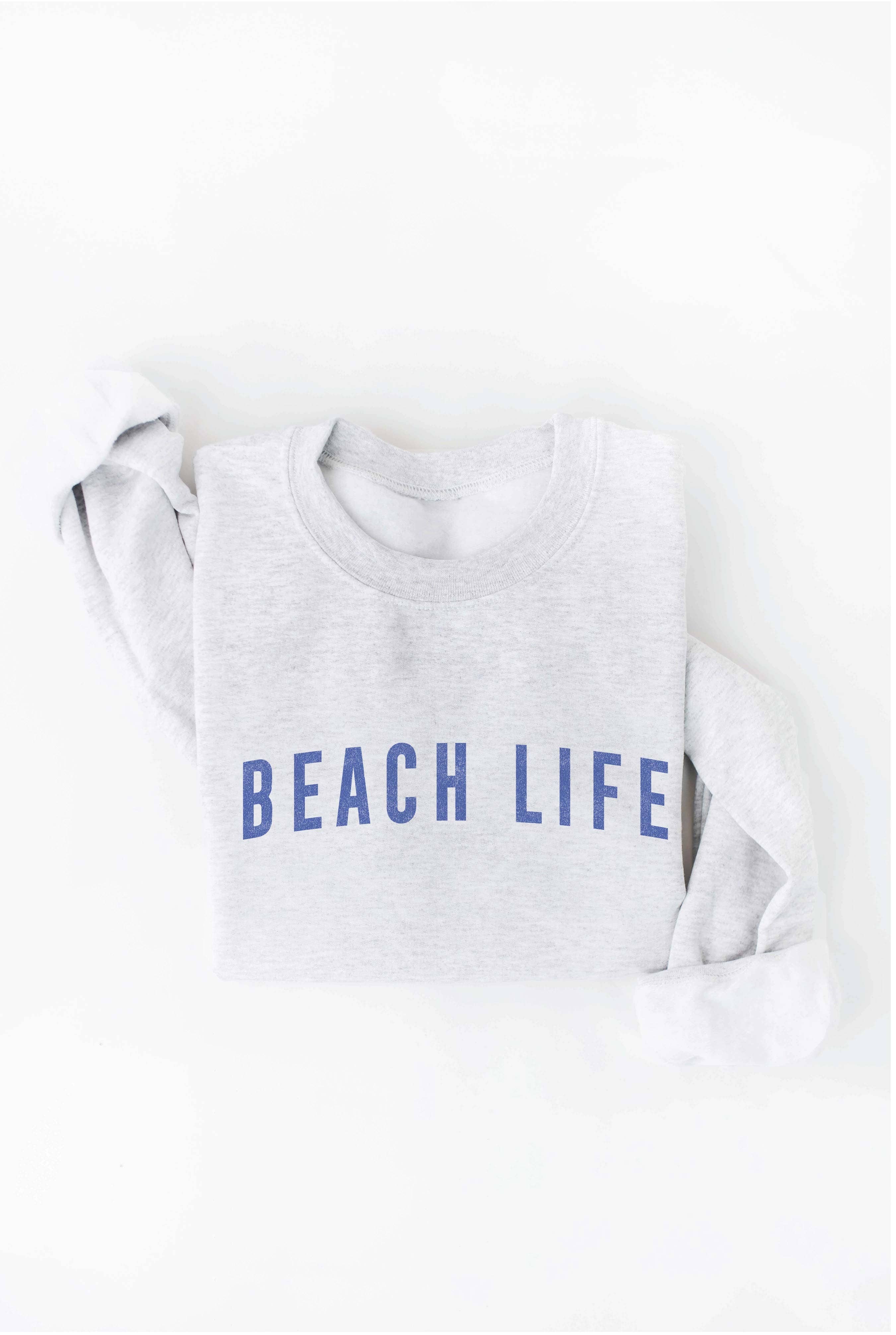 OAT COLLECTIVE - Vendita all'ingrosso Felpa stampata - Donna - Felpa con stampa BEACH LIFE2