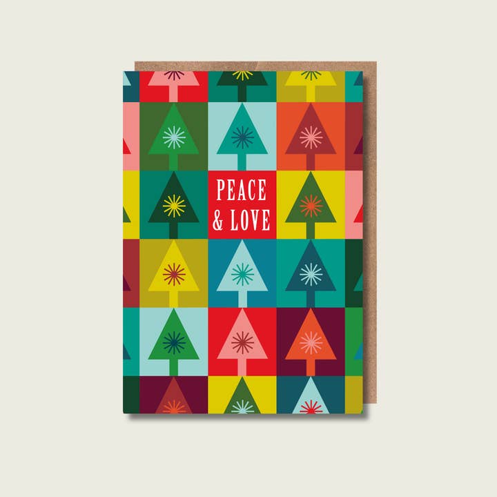 Christmas trees - greetings card for wholesale by Maggie Magoo Designs