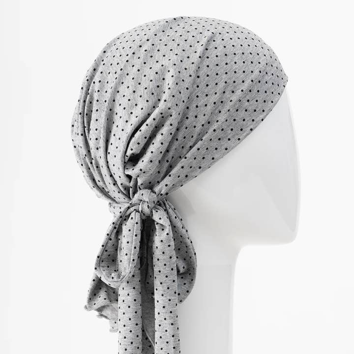 Sibelle - Wholesale Scarf - Women's - Women Chemo Scarf with Ties | Dots