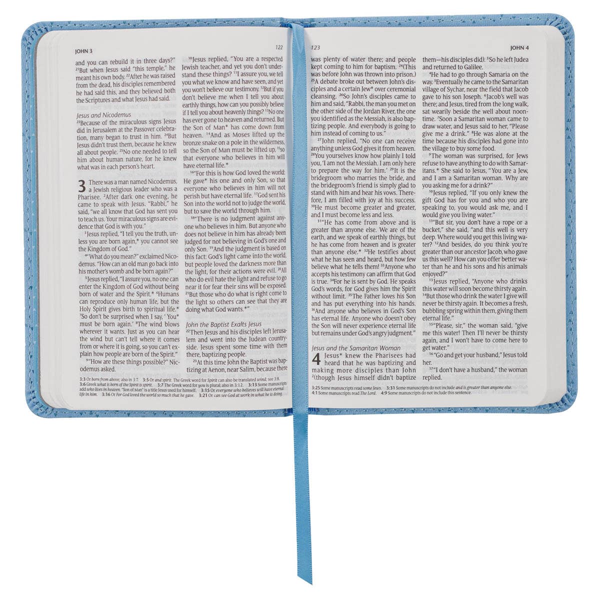 Christian Art Gifts - Wholesale Religion Book - Bible NLT Infant New Testament Faux leather, Blue3
