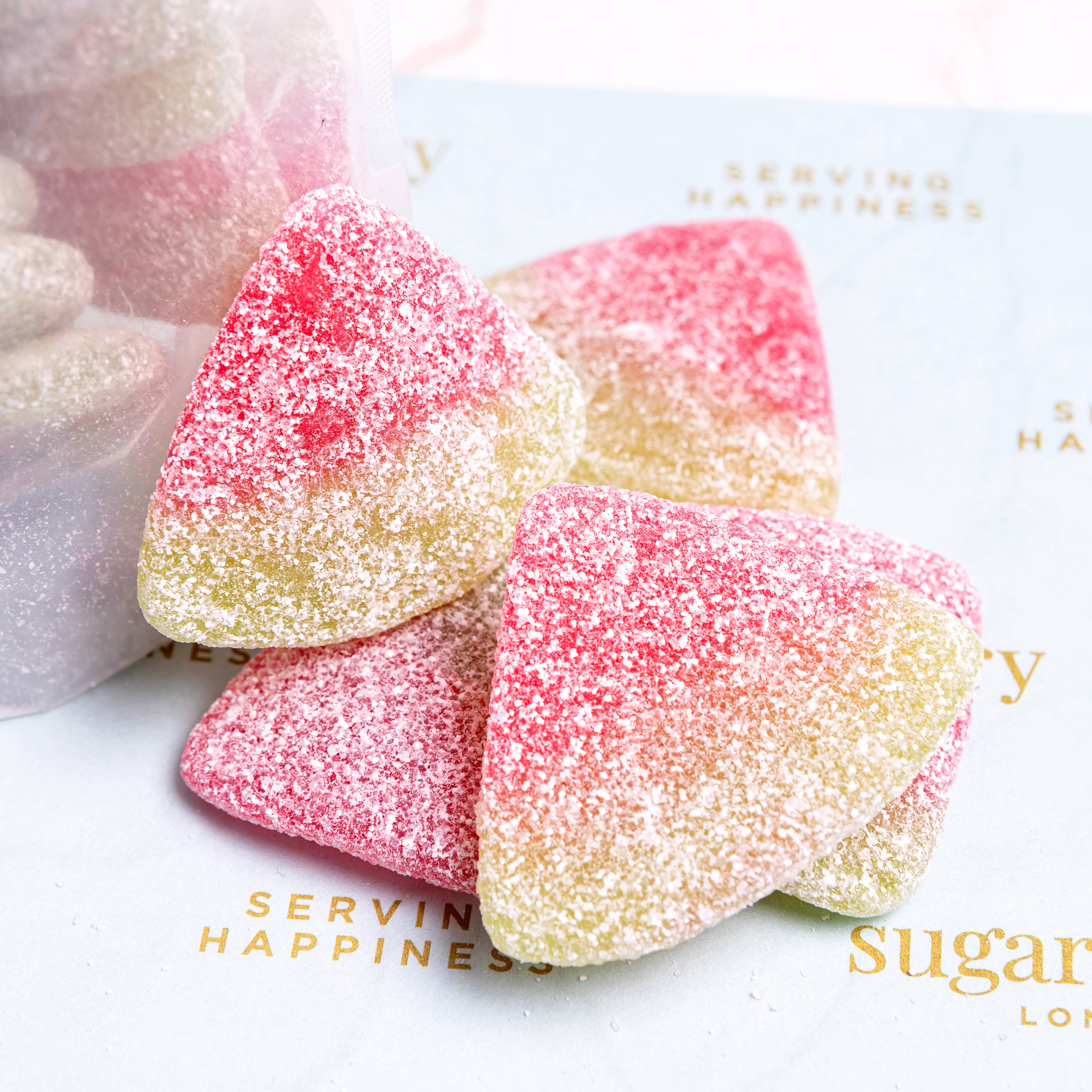 sugarfinery limited - Vendita all'ingrosso Caramelle gommose - Paradiso Frizzante di Anguria Asprigna per Mini Sacchetto Vegano1