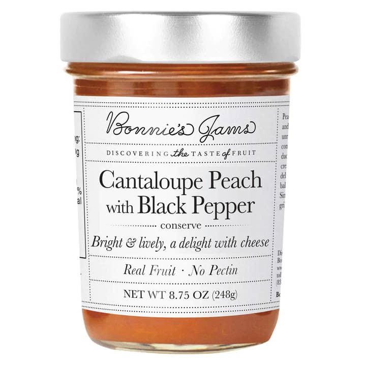 Bonnie's Jams - Wholesale Jam/Jelly - Cantaloupe Peach with Black Pepper2