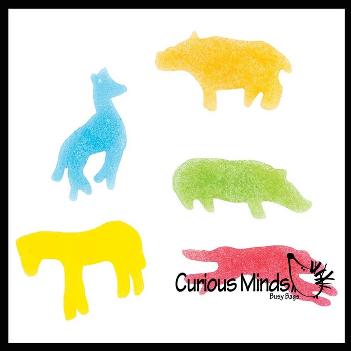 Curious Minds Toys – wholesale Bath toy – Baby – 1 Safari Sponge Capsules - Place in Water Animals2