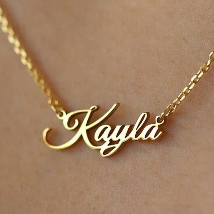 JoyPersonalized - Wholesale Pendant/Charm Necklace - Personalized Name Necklace, Gold Name Necklace0