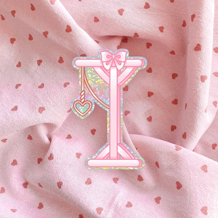 Kawaii Gallows Vinyl Sticker for wholesale by Black Serotonin