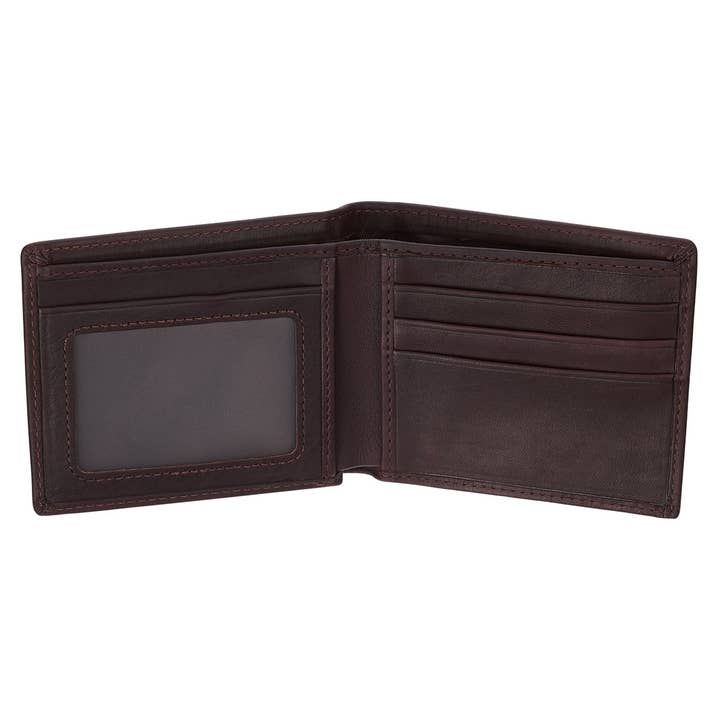 Christian Art Gifts - Wholesale Wallet - Men's - Wallet Leather Brown Trust in the Lord Prov. 3:54