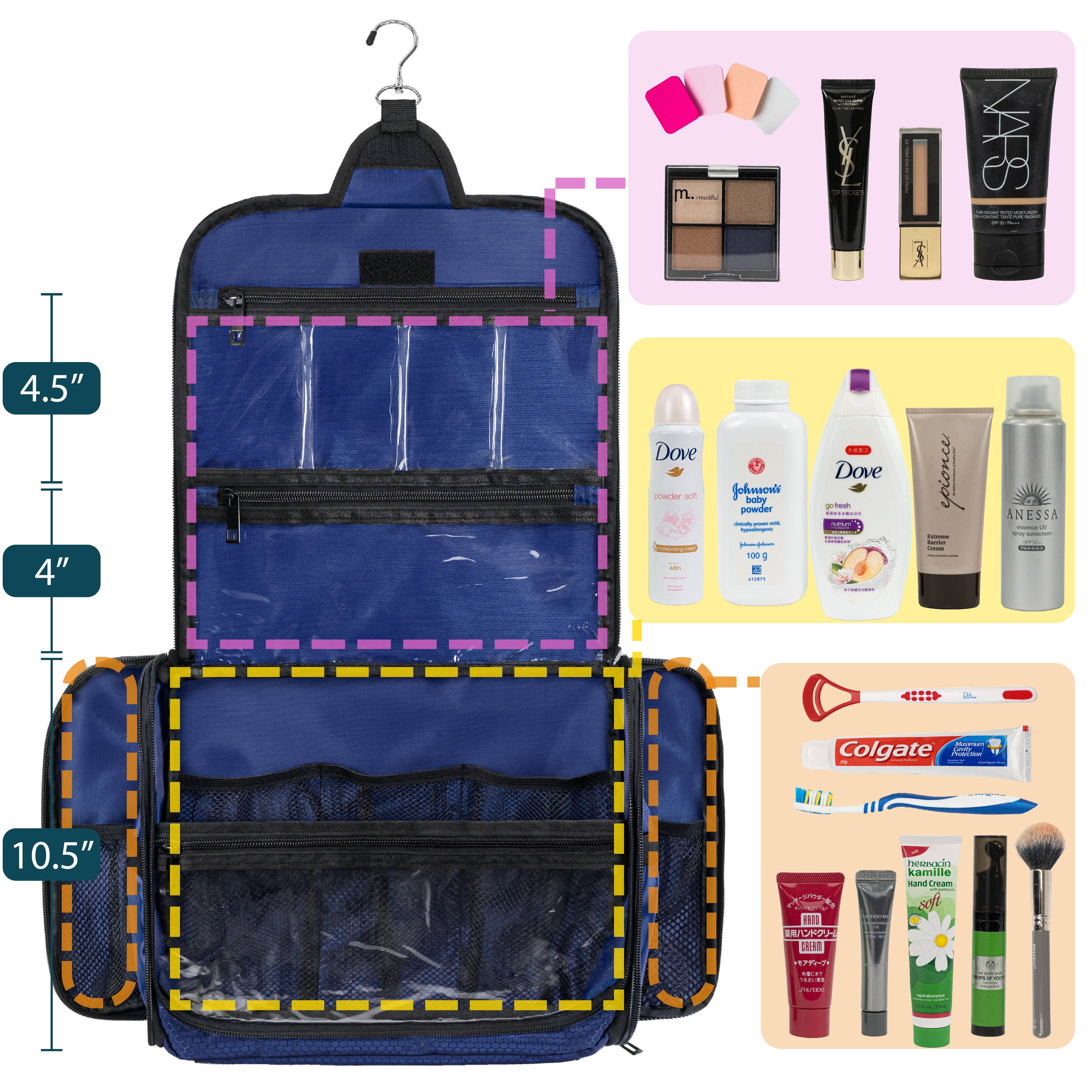 Pavilia – wholesale Toiletry bag – Unisex – Classic Hanging Toiletry Organizer Bag24