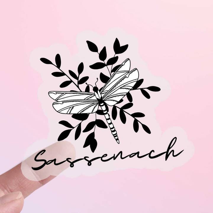 Outlander Sticker Sassenach Dragonfly for wholesale by Bookish Queen