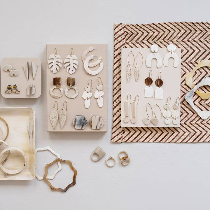 MAADILI COLLECTIVE - Wholesale Dangle Earrings - Small Dangling Leaf Earrings7