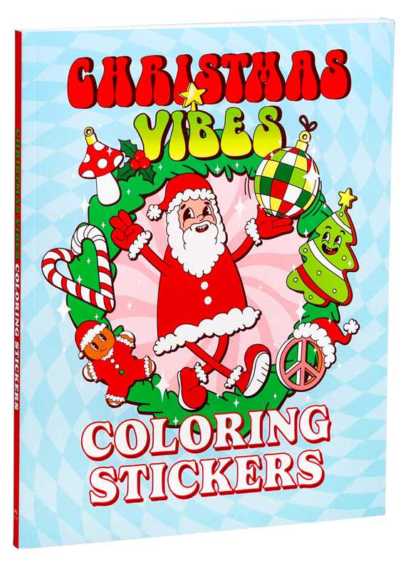 Simon & Schuster - Wholesale Coloring & Activity Book - Kids & Baby - Christmas Vibes Coloring Stickers by Editors of Thunder Bay Press1