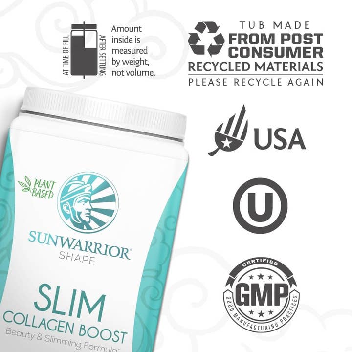 Sunwarrior - Vente Poudres protéinées/superaliments - Boisson au collagène Vanilla SLIM en poudre, sans soja, sans gluten2