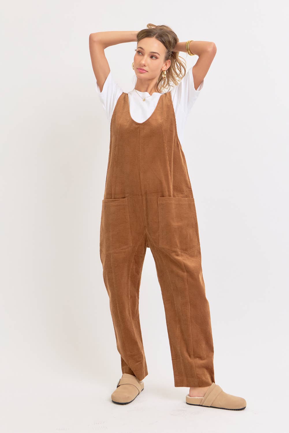 Sweet Lovely by Jen - Wholesale Overalls - Women's - PULL-ON-STYLE CORDUROY OVERALL JUMPSUIT6