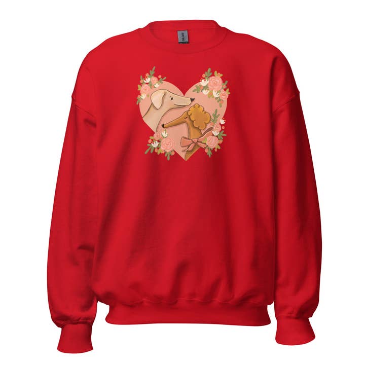 Valp Love Sweatshirt för wholesale av Painted Peony Art
