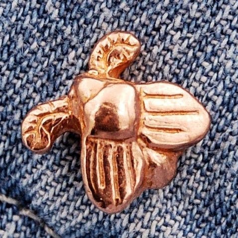 Handmade Moth Pin – Insect Lapel Pin, Bug Tie Tack, Entomology Gift for Nature Lovers for wholesale by Metal Cloth & Wood