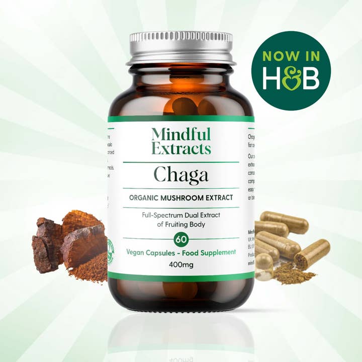 Organic Chaga Mushroom Capsules for wholesale by MINDFUL EXTRACTS LTD