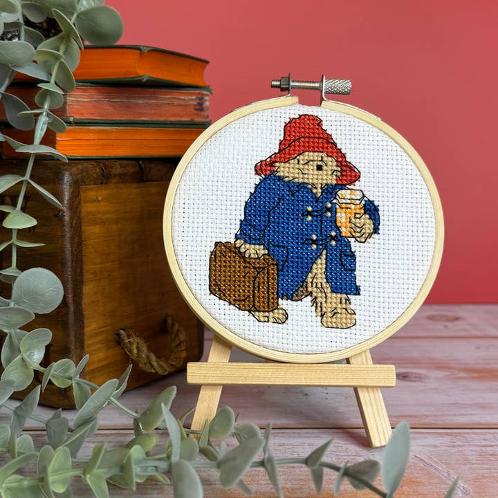 The Crafty Kit Company - Wholesale Embroidery/Cross Stitch Supplies - Paddington - The Journey Begins Mini Cross Stitch Kit