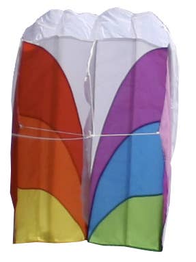 20" Rainbow Pocket Parafoil Drage for engroshandel hos Skydog Kites LLC