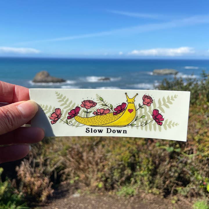 Graphic Heart - Wholesale Sticker - Slow Down Slug - Vinyl Sticker1