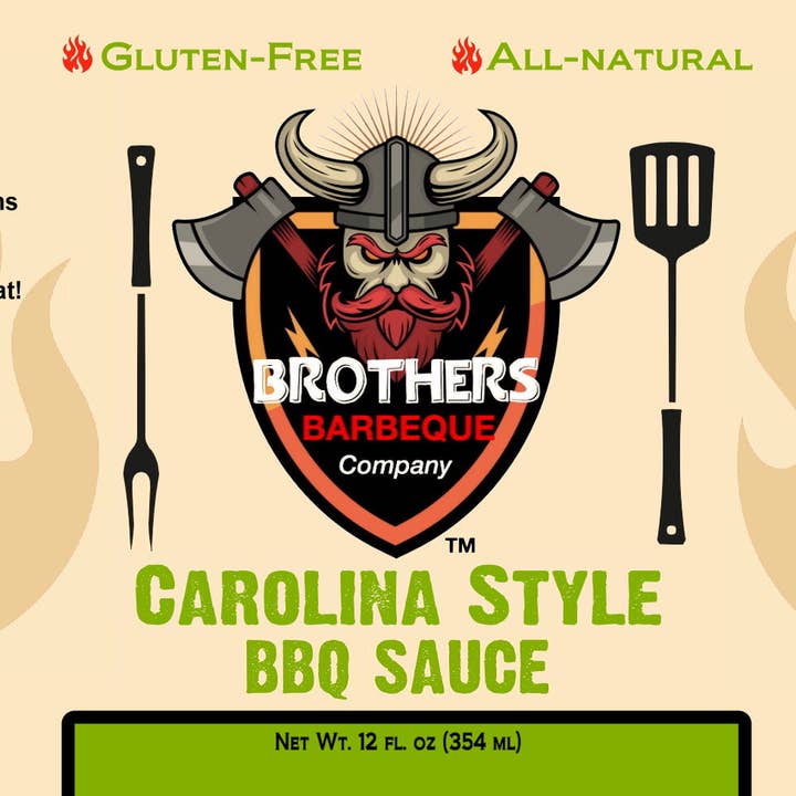Brothers Barbeque Company - Wholesale BBQ Sauce - Brothers Barbeque Company's Carolina style barbecue sauce 12 oz2