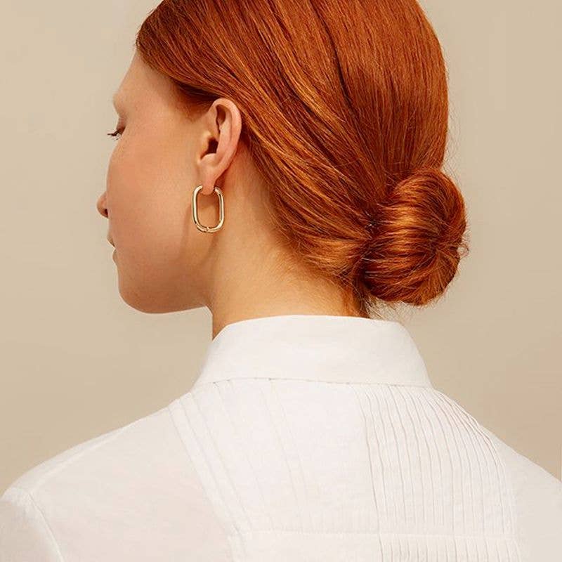 Janna Conner - Wholesale Huggie Earrings - Addie Huggie Hoops | 18k Gold Plating3