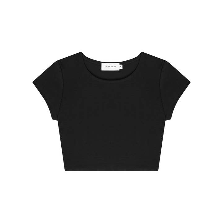 Talentless - Wholesale T-Shirt - Women's - WOMENS RAW HEM CROP BABY TEE