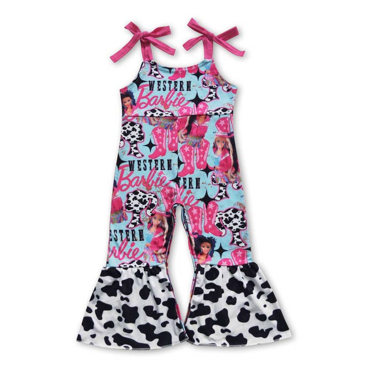 Western cow bell bottom party girls jumpsuit for wholesale by Yawoo Garments