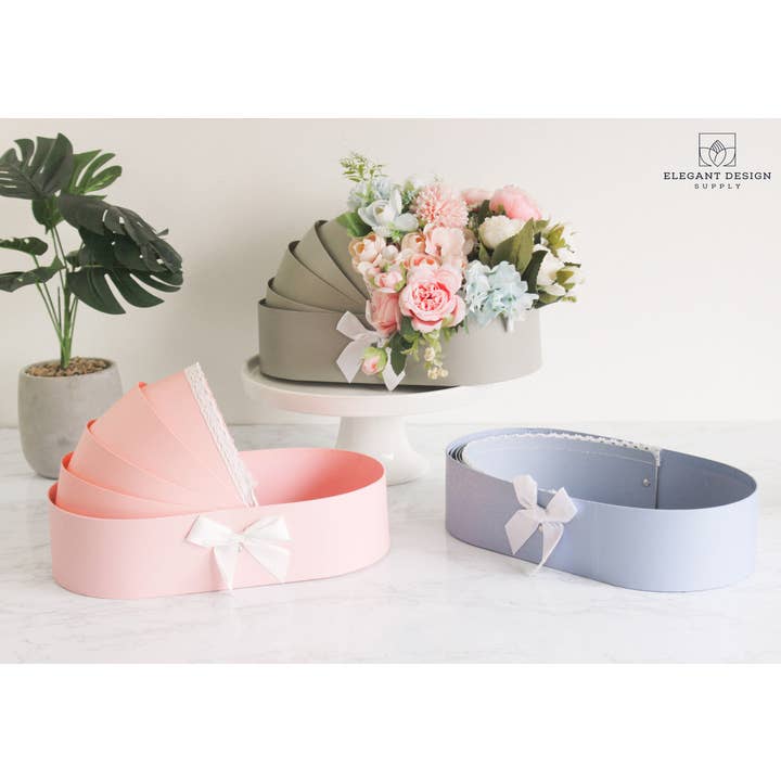 Elegant Design Supply - Wholesale Gift Box - Cradle Bassinet Flower Gift Box
