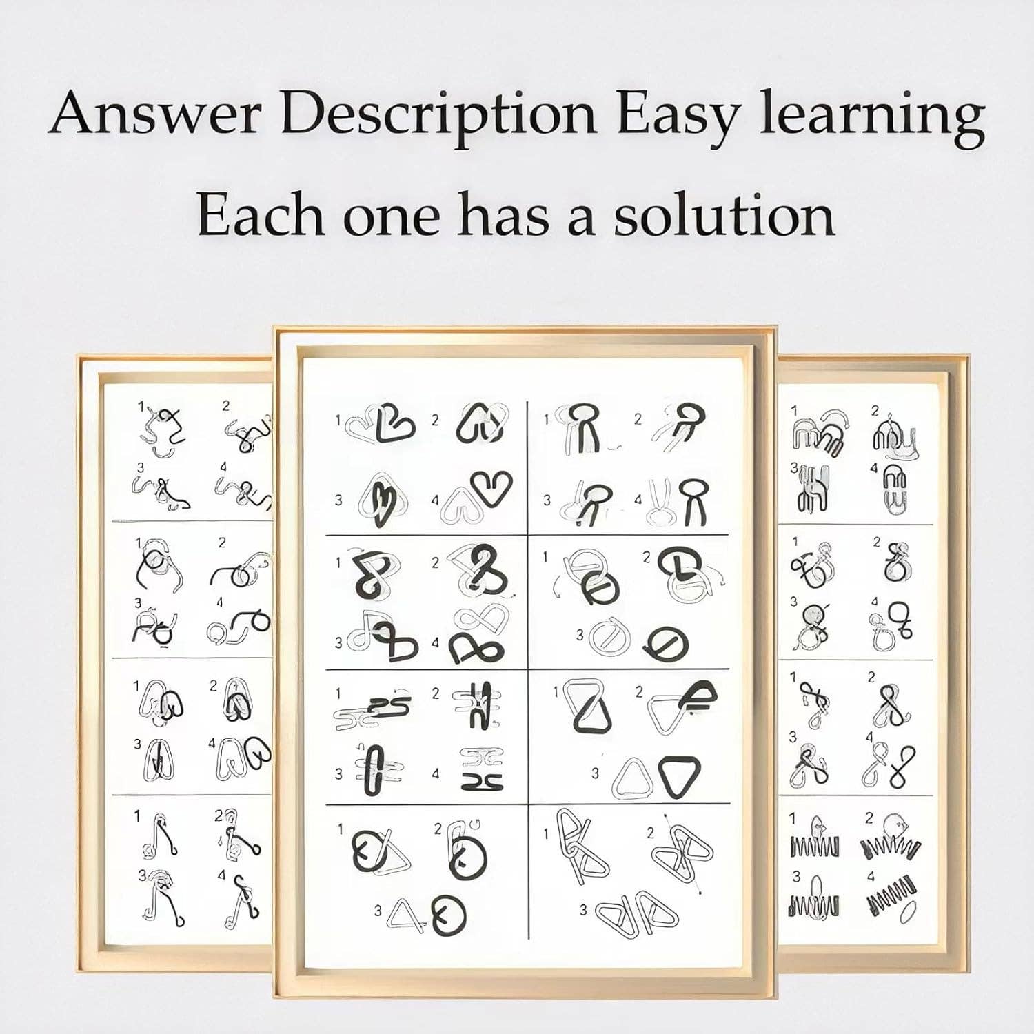 VIGOR – wholesale Puzzle – Adult – Brain Teaser IQ Test Disentanglemen Iron Link 24 Pcs Unlock Interlock Game2