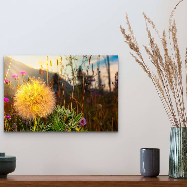 Wildflowers, Glacier National Park, Montana Wooden Art and Postcards for wholesale by Wimberley Puzzle Company