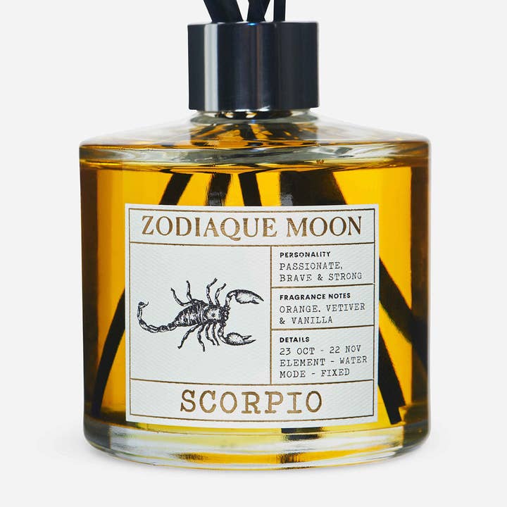 Scorpio Scented Reed Diffuser for wholesale by Zodiaque Moon